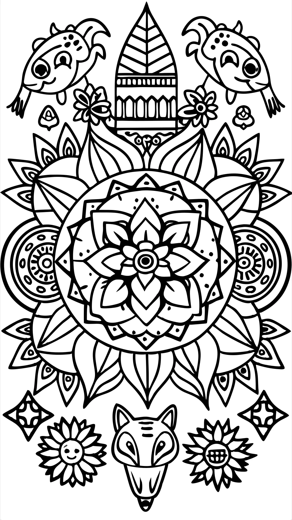 collage coloring pages